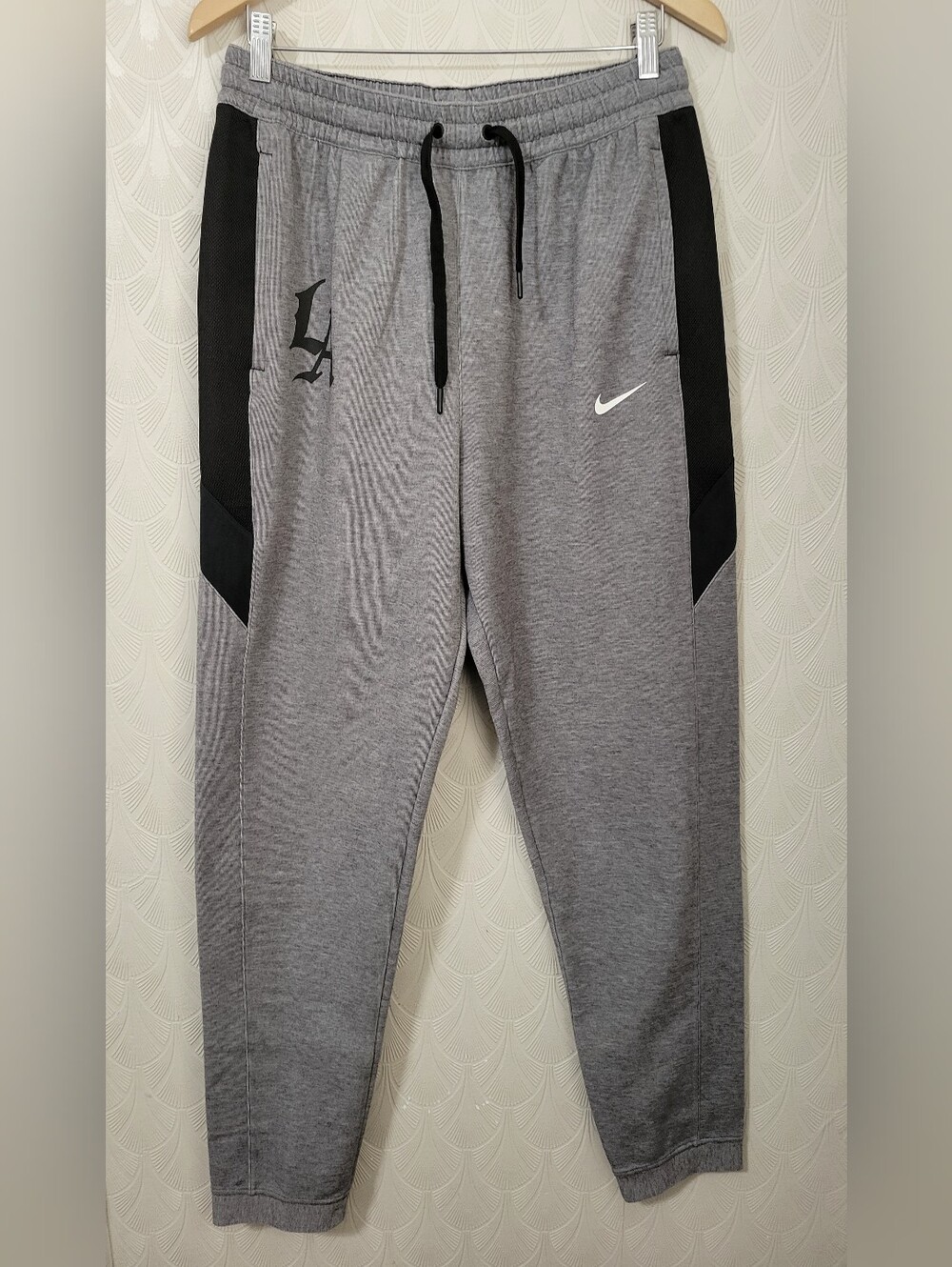 Nike Dri-Fit Showtime Basketball Pants Gray Black Men's Size Large CQ0307-032 LA